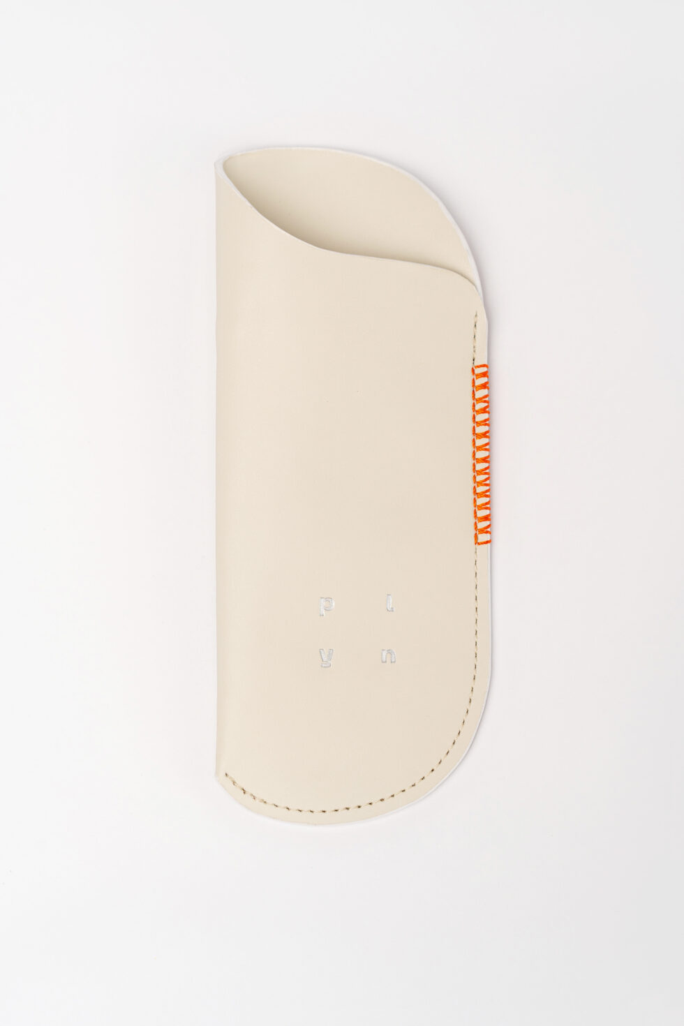 Білий шкіряний чохол для окулярів