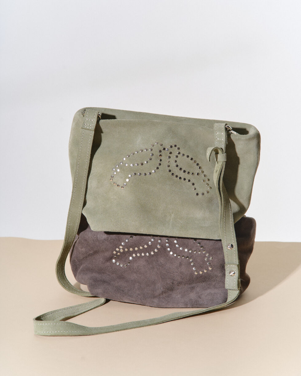 Сумки кросбоді Пташка фісташкова і сіра