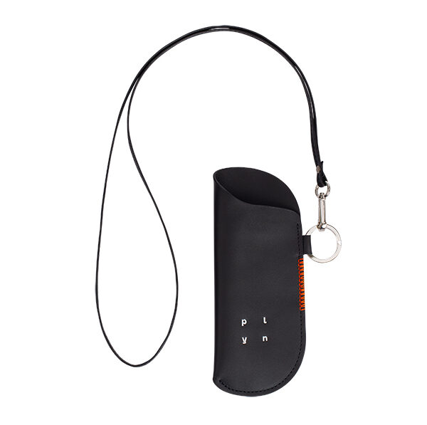 Шкіряний чохол для окулярів чорний